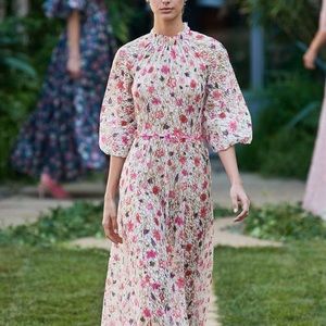 Luisa Beccaria Floral Print Dress